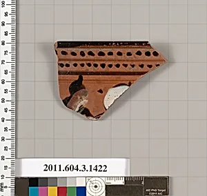 Terracotta rim fragment of a skyphos (deep drinking cup) by Unknown Artist