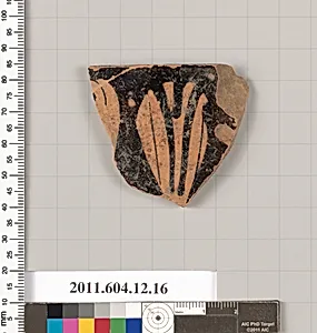 Terracotta rim fragment of a skyphos (deep drinking cup)
