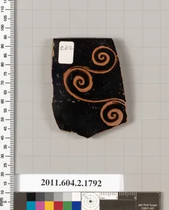 Terracotta rim fragment of a skyphos (deep drinking cup) by Unknown Artist