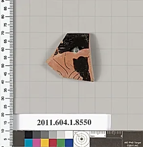 Terracotta rim fragment of a stemless kylix (drinking cup) by Unknown Artist