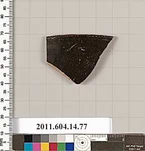 Terracotta rim fragment of an open shape by Unknown Artist