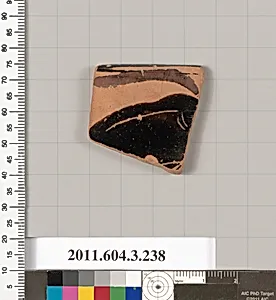 Terracotta rim fragment of an undetermined shape by Unknown Artist