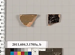 Terracotta rim fragments of kylikes: Band cups (drinking cups) by Unknown Artist