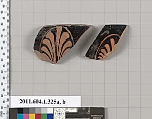 Terracotta rim fragments of kylikes (drinking cups)