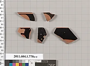 Terracotta rim fragments of kylikes (drinking cups)