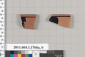 Terracotta rim fragments of kylikes(drinking cups)