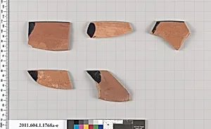 Terracotta rim fragments of kylikes(drinking cups)