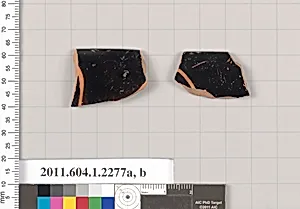 Terracotta rim fragments of kylikes (drinking cups)