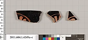 Terracotta rim fragments of kylikes (drinking cups)