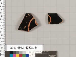 Terracotta rim fragments of kylikes (drinking cups) by Unknown Artist