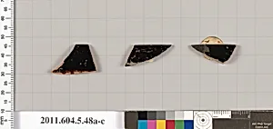 Terracotta rim fragments of kylikes (drinking cups)