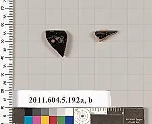 Terracotta rim fragments of kylikes (drinking cups) by Unknown Artist