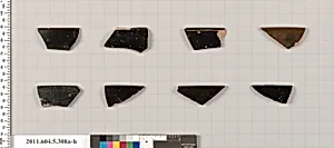 Terracotta rim fragments of kylikes (drinking cups) by Unknown Artist