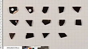 Terracotta rim fragments of kylikes (drinking cups) by Unknown Artist