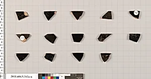 Terracotta rim fragments of kylikes (drinking cups) by Unknown Artist