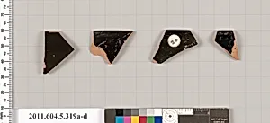 Terracotta rim fragments of kylikes (drinking cups)