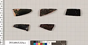 Terracotta rim fragments of kylikes (drinking cups) by Unknown Artist