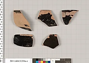 Terracotta rim fragments of kylikes (drinking cups) by Unknown Artist