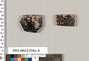 Terracotta rim fragments of kylikes (drinking cups) by Unknown Artist