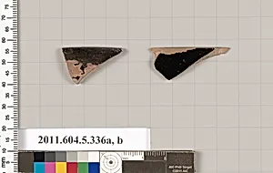 Terracotta rim fragments of kylikes (drinking cups) by Unknown Artist