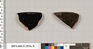 Terracotta rim fragments of kylikes (drinking cups) by Unknown Artist