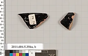 Terracotta rim fragments of kylikes (drinking cups) by Unknown Artist
