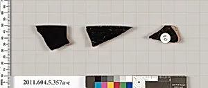 Terracotta rim fragments of kylikes (drinking cups) by Unknown Artist