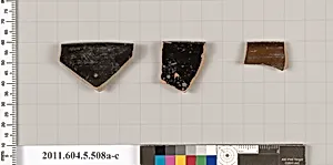 Terracotta rim fragments of kylikes (drinking cups) by Unknown Artist