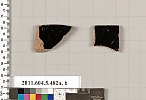Terracotta rim fragments of kylikes (drinking cups) by Unknown Artist