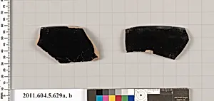 Terracotta rim fragments of kylikes (drinking cups) by Unknown Artist