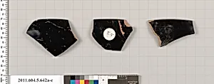 Terracotta rim fragments of kylikes (drinking cups) by Unknown Artist
