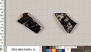 Terracotta rim fragments of kylikes (drinking cups) by Unknown Artist