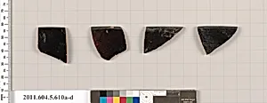 Terracotta rim fragments of kylikes (drinking cups) by Unknown Artist