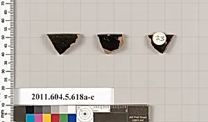 Terracotta rim fragments of kylikes (drinking cups) by Unknown Artist