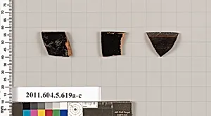Terracotta rim fragments of kylikes (drinking cups) by Unknown Artist