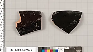 Terracotta rim fragments of kylikes (drinking cups) by Unknown Artist