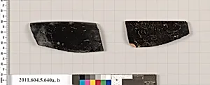 Terracotta rim fragments of kylikes (drinking cups) by Unknown Artist