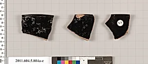 Terracotta rim fragments of kylikes (drinking cups) by Unknown Artist