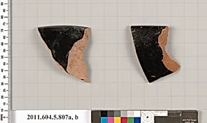 Terracotta rim fragments of kylikes (drinking cups) by Unknown Artist