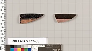 Terracotta rim fragments of kylikes (drinking cups) by Unknown Artist