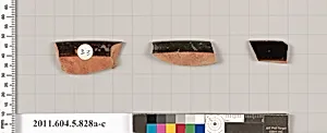 Terracotta rim fragments of kylikes (drinking cups) by Unknown Artist