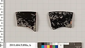 Terracotta rim fragments of kylikes (drinking cups) by Unknown Artist