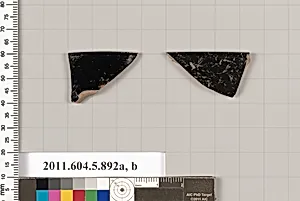 Terracotta rim fragments of kylikes (drinking cups) by Unknown Artist