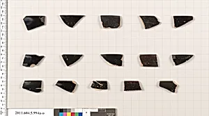 Terracotta rim fragments of kylikes (drinking cups) by Unknown Artist