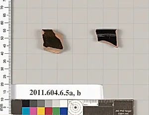 Terracotta rim fragments of plates by Unknown Artist