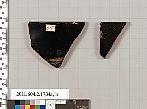 Terracotta rim fragments of skyphoi (deep drinking cups) by Unknown Artist