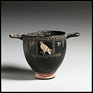 Terracotta skyphos (deep drinking cup)