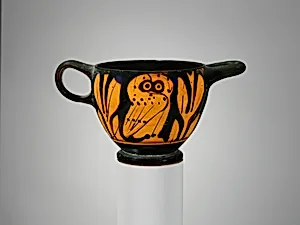 Terracotta skyphos (deep drinking cup)