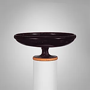 Terracotta stemmed dish