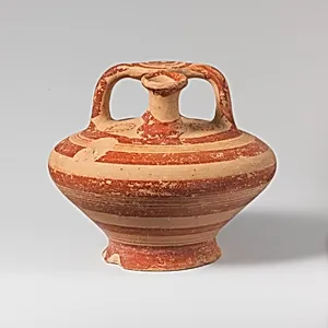 Terracotta stirrup jar by Unknown Artist